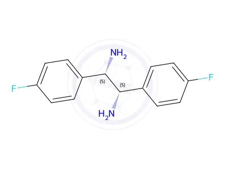 Chemical structure of (1S, 2S)-1,2-Bis(4-fluorophenyl)ethylenediaMine dihydrochloride