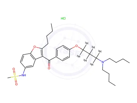 Chemical structure of Dronedarone-d6 HCl
