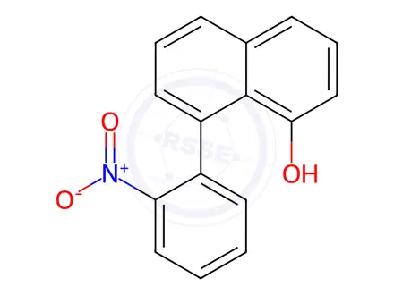 Chemical structure of 8-(2-Nitrophenyl)-1-naphthalenol