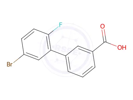Chemical structure of 5'-Bromo-2'-fluoro-[1,1'-biphenyl]-3-carboxylic acid