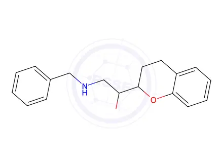Chemical structure of 2-(Benzylamino)-1-(chroman-2-yl)ethan-1-ol