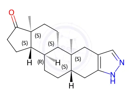 Chemical structure of 17-Ketoprostanozol