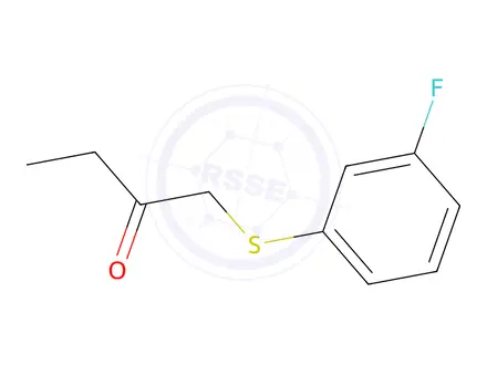 Chemical structure of 1-((3-Fluorophenyl)thio)butan-2-one