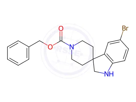 Chemical structure of benzyl 5-broMospiro[indoline-3,4'-piperidine]-1'-carboxylate