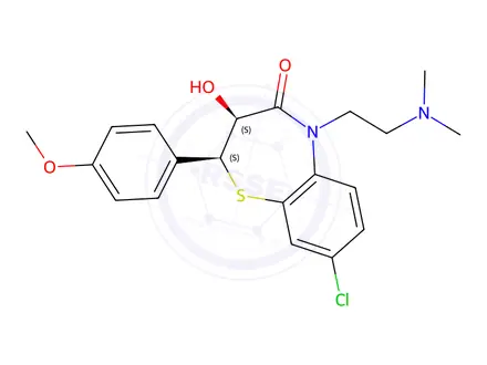 Chemical structure of Desacetylclentiazem