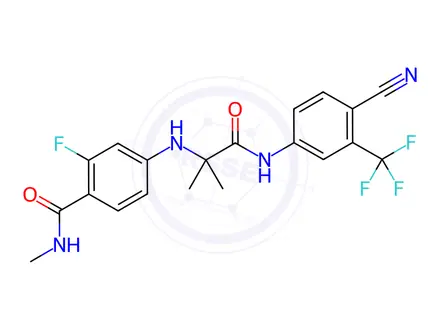 Chemical structure of Enzalutamide Impurity D
