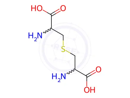 Chemical structure of LANTHIONINE; DL-(RG)