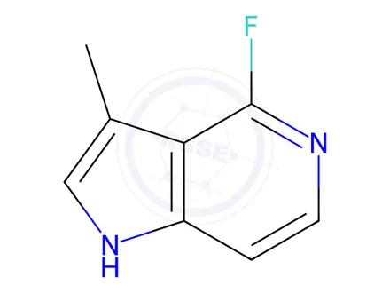 Chemical structure of 4-Fluoro-3-methyl-1H-pyrrolo[3,2-c]pyridine