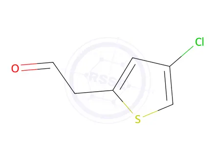 Chemical structure of 2-(4-Chlorothiophen-2-yl)acetaldehyde
