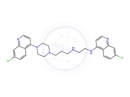 Chemical structure of N1-(7-Chloroquinolin-4-yl)-N2-(3-(4-(7-chloroquinolin-4-yl)piperazin-1-yl)propyl)ethane-1,2-diamine