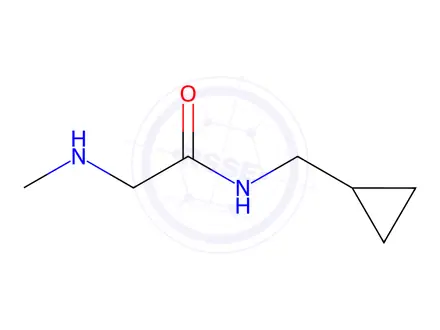 Chemical structure of N-(cyclopropylmethyl)-2-(methylamino)acetamide