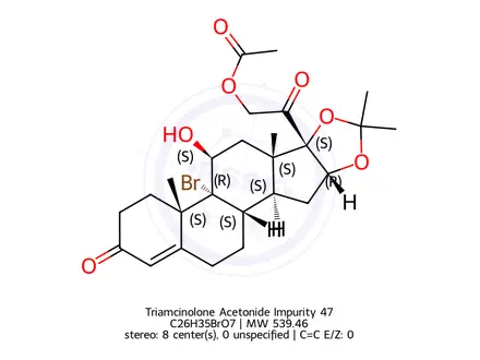 Chemical structure of Triamcinolone Acetonide Impurity 47