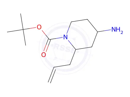 Chemical structure of tert-Butyl 2-allyl-4-aminopiperidine-1-carboxylate