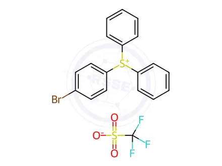 Chemical structure of (4-BROMOPHENYL)DIPHENYLSULFONIUM TRIFLATE