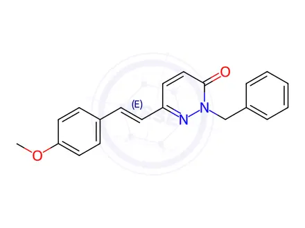 Chemical structure of 2-BENZYL-6-(4-METHOXYSTYRYL)-3(2H)-PYRIDAZINONE