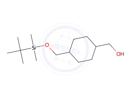 Chemical structure of (4-(((tert-Butyldimethylsilyl)oxy)methyl)cyclohexyl)methanol