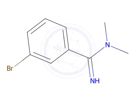 Chemical structure of 3-Bromo-N,N-dimethylbenzimidamide