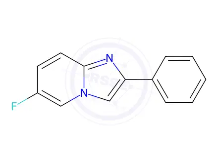 Chemical structure of 6-fluoro-2-phenyl-Imidazo[1,2-a]pyridine