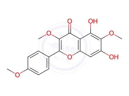 Chemical structure of santin