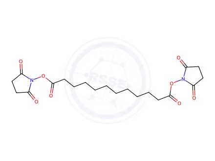 Chemical structure of Bis(2,5-dioxopyrrolidin-1-yl) dodecanedioate