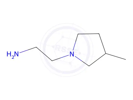 Chemical structure of 2-(3-methylpyrrolidin-1-yl)ethan-1-amine