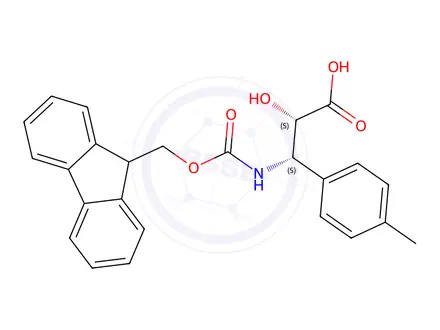 Chemical structure of (2S,3S)-3-((((9H-Fluoren-9-yl)methoxy)carbonyl)amino)-2-hydroxy-3-(p-tolyl)propanoic acid