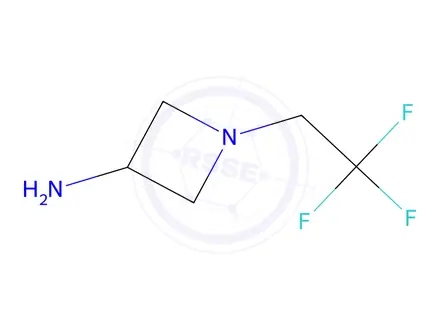 Chemical structure of 1-(2,2,2-trifluoroethyl)azetidin-3-amine