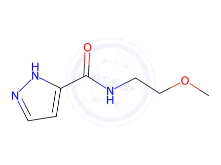 Chemical structure of N-(2-methoxyethyl)-1H-pyrazole-3-carboxamide