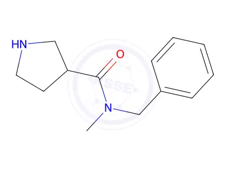 Chemical structure of N-Benzyl-N-methylpyrrolidine-3-carboxamide