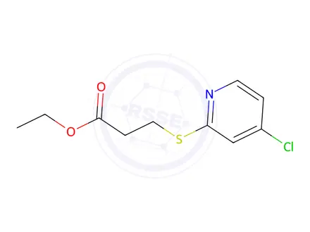 Chemical structure of Ethyl 3-((4-chloropyridin-2-yl)thio)propanoate