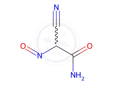 Chemical structure of 2-Cyano-2-nitrosoacetamide