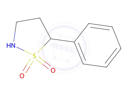 Chemical structure of 5-phenyl-1lambda6,2-thiazolidine-1,1-dione