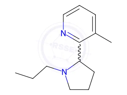 Chemical structure of 3-Methyl-2-(1-propylpyrrolidin-2-yl)pyridine