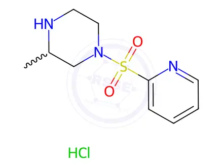Chemical structure of 3-Methyl-1-(pyridine-2-sulfonyl)-piperazine hydrochloride