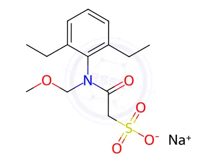 Chemical structure of Alachlor-ethane sulfonic acid sodium