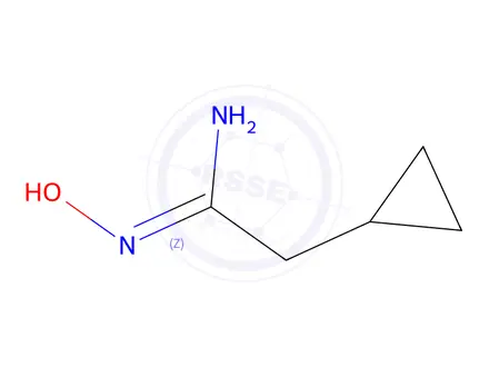 Chemical structure of 2-cyclopropyl-N'-hydroxyethanimidamide