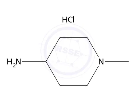 Chemical structure of 1-Methylpiperidin-4-amine hydrochloride
