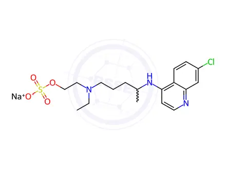 Chemical structure of Hydroxychloroquine EP Impurity B Na