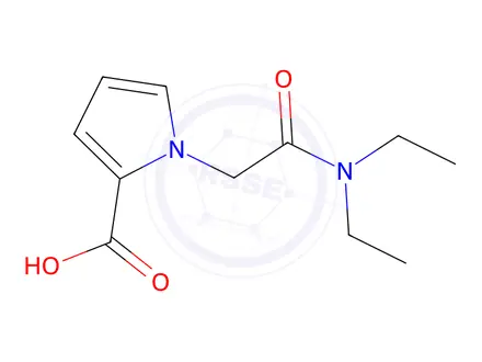 Chemical structure of 1-[(diethylcarbamoyl)methyl]-1h-pyrrole-2-carboxylic acid