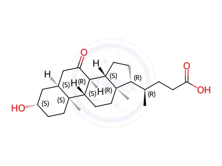 Chemical structure of Ursodeoxycholic Acid Impurity 37
