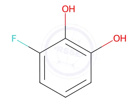 Chemical structure of 3-Fluorocatechol