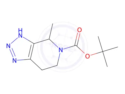 Chemical structure of Tert-butyl 4-methyl-3,4,6,7-tetrahydro-5H-[1,2,3]triazolo[4,5-c]pyridine-5-carboxylate