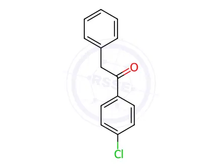 Chemical structure of 4'-Chloro-2-phenylacetophenone