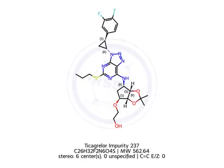 Chemical structure of Ticagrelor Related Compound 12