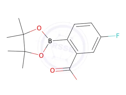 Chemical structure of 5-Fluoro-2-(4,4,5,5-tetramethyl-1,3,2-dioxaborolan-2-yl)benzoic acid