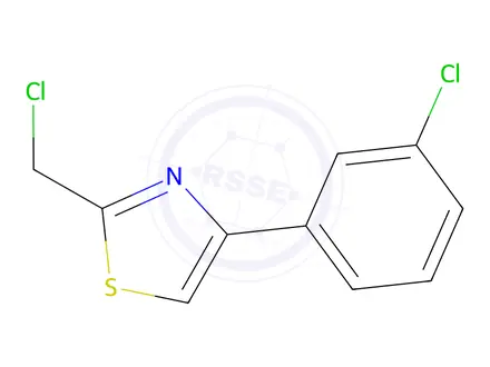 Chemical structure of 2-(Chloromethyl)-4-(3-chlorophenyl)-1,3-thiazole
