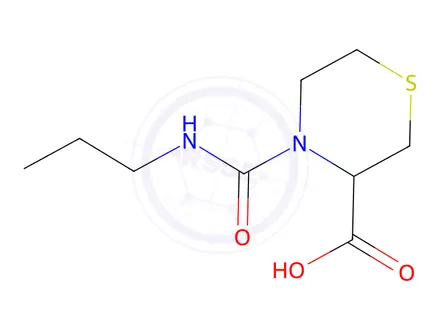 Chemical structure of 4-(Propylcarbamoyl)thiomorpholine-3-carboxylic acid