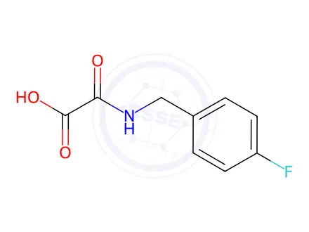 Chemical structure of 2-((4-Fluorobenzyl)amino)-2-Oxoacetic Acid