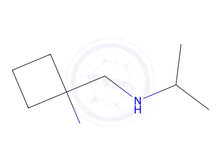 Chemical structure of 1-{[(propan-2-yl)amino]methyl}cyclobutan-1-amine