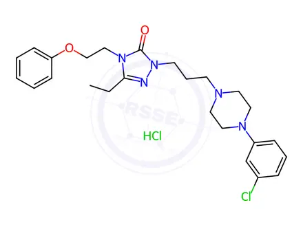 Chemical structure of Nefazodone hydrochloride